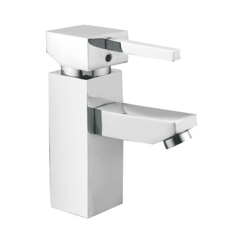 Stainless Steel Square Single Lever Basin Mixer