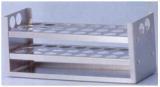 Test Tube Support - Metal Aluminum for 24 Test Tubes Up to 18mm Gray Color Ideal for Laboratory and Hospital Use Weight 500-1000 Grams
