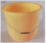 PAIL OR BUCKET POLYTHENE - 5 10 15L Capacity | Sturdy Polythene Material Orange Color Metal Handles Ideal for Laboratory and Hospital Use