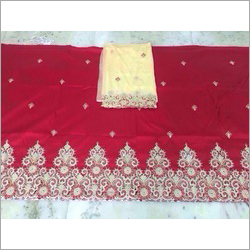 Stylish Look 100% Pure African Feorge Wrapper With Blouse