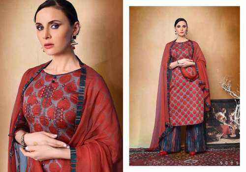 Maroon Stitched Salwar Suits