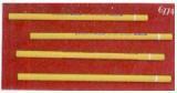 Glass Writing Pencils - Yellow Glass, Box of 6 | Laboratory and Hospital Use, Write on Glass, China, Polished Metal