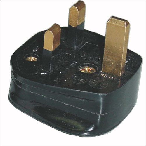 3 Pin Plug Black