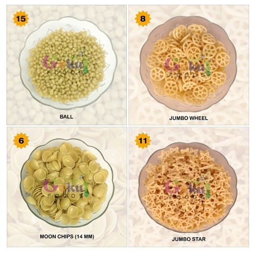 Low Calorie Extruded Raw Snack Fryums