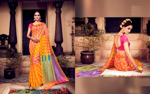 Orrange Silk Saree