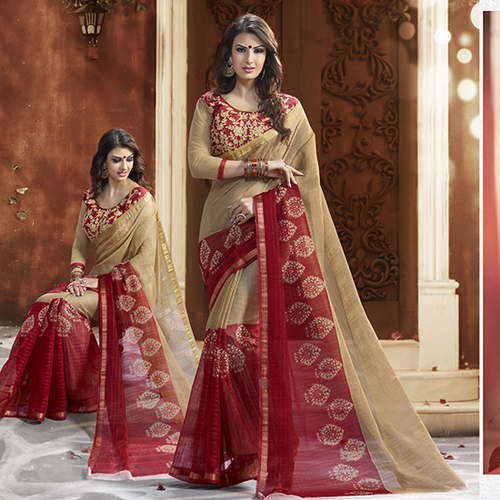 Cotton Printed Saree