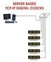 Black Server Based Wireless Digital Clocks