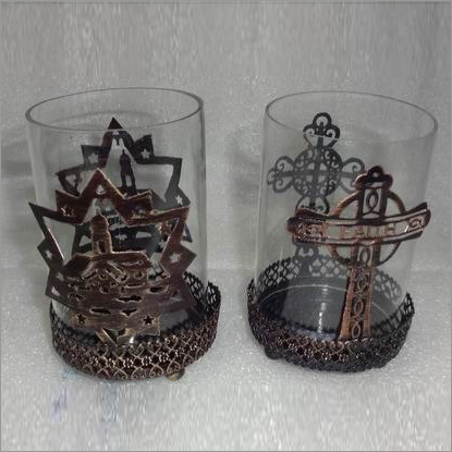 Glass Candle Holder
