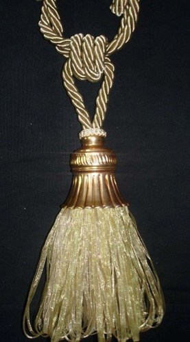 SATIN CURTAIN TIEBACK