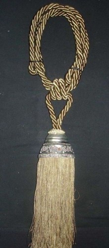 Antique Beige Curtain Tieback
