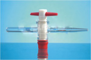 Borosilicate Glass Ptfe Key Stopcock For Burrete