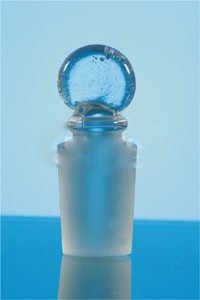 Borosilicate Glass Stopper, Solid: Penny Or Flat Head