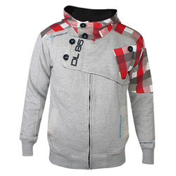 Designer Hoodies Sweatshirt - Cotton Blend, Grey, Multiple Sizes | Zipper Closure, Stylish Design, Soft Fabric, Comfortable Fit, Durable Material, Warmth, Breathable, Versatile, Attached Hood, Multiple Pockets
