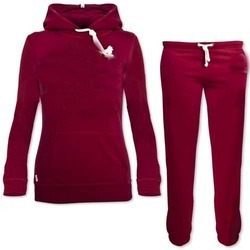 Ladies Tracksuit - Cotton Blend, S-XL, Burgundy | Soft Fabric, Hooded Top, Drawstring Pants, Comfortable Fit