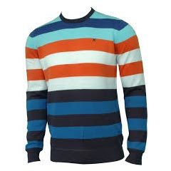 Mens Woolen Sweater - Wool, Size M, Orange | Warmth, Softness, Comfort, Durability, Breathability, Round Neck, Long Sleeve