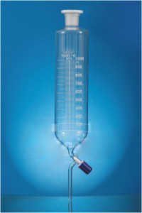 Borosilicate Glass Dropping Funnels, Cylindrical