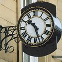 Brown Roman Dial Outdoor Clock