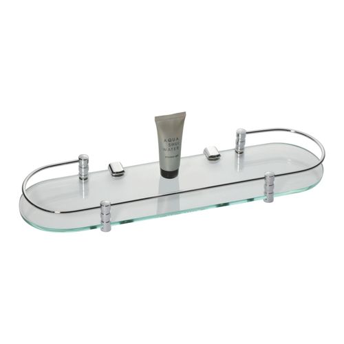 GLASS SHELF BRASS SOLO 20''