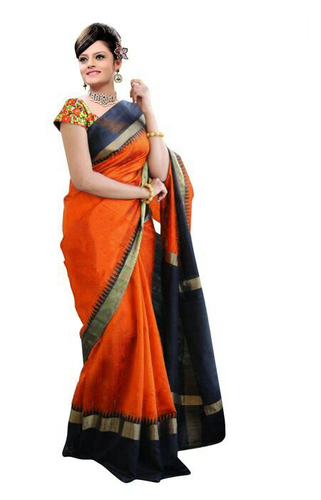 Orrange Orange Cotton Saree