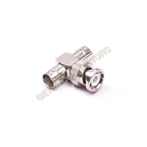BNC Male to 2 Female BNC Coaxial Jack Plug