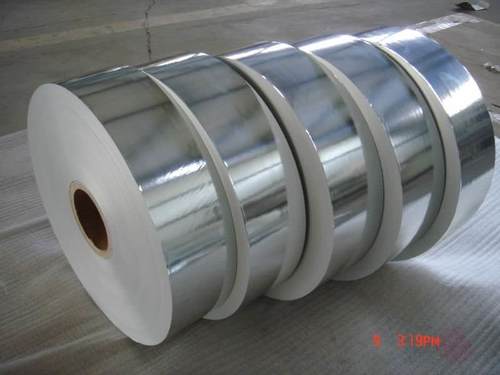 SILVER LAMINATED PAPER ROLL - Paper Aluminum, Variable Diameter and Width, Silver | High Reflectivity, Durable, Protective Layer
