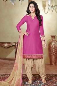 Pink Ladies Silk Suits