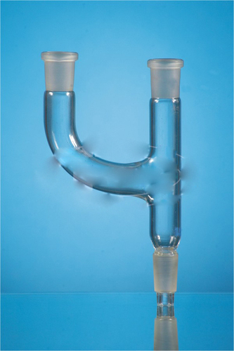 Borosilicate Glass Multiple Adapters With Two Necks Parallel
