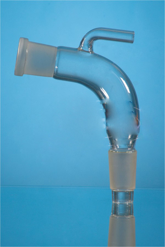Borosilicate Glass Receiver Adapters Bend With Vent