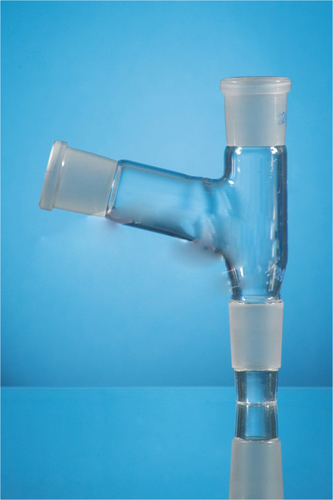 Borosilicate Glass Receiver Adapters, Inclined At An Angle 105A 