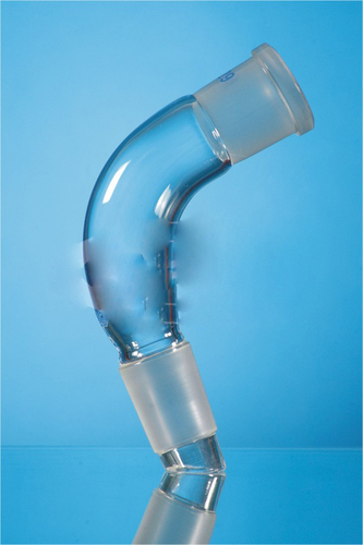 Borosilicate Glass Receiver Adapters, Plain Bend