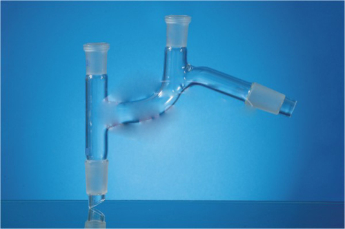 Borosilicate Glass Claisen Heads, Sloping With 2Xb14 Socket