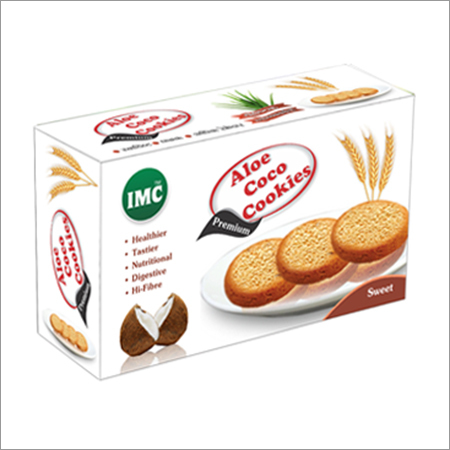 Aloe Coco Cookies - Whole Shankpushpi, Brahmi & Aloe Vera | Low-Fat, Round Shape, Sweet Flavor, Rich in Spices & Herbs