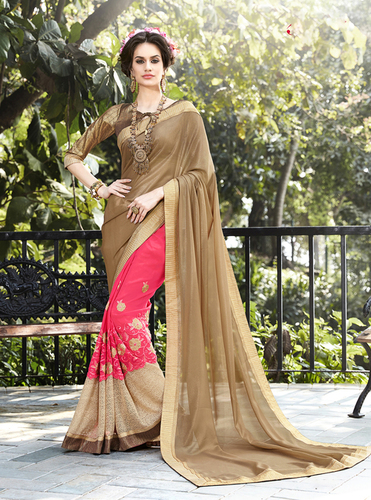 Cofee Art Printed Saree