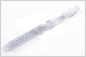 Borosilicate Glass Test Tube, With Joint & Stopper, Graduated