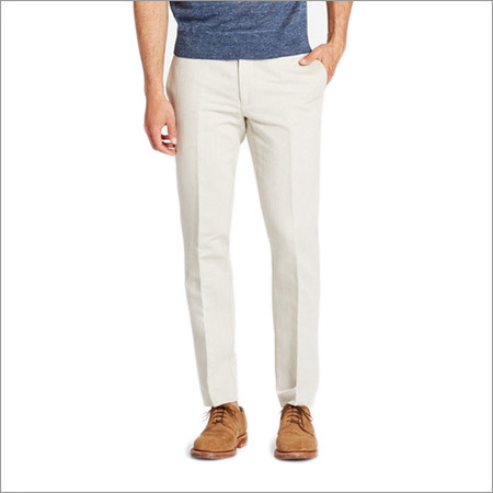 Linen Trouser - Slim Fit Off-White, Seamless Fit | Comfortable, Colorfast, Formal Office Wear