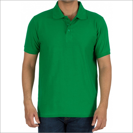 Color T-Shirts - Cotton, Multiple Sizes, Bright Green | Colorfast, Trendy Pattern, Polo Collar, Lightweight, Comfortable