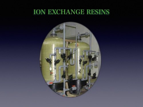 Speciality Ion Exchange Resing