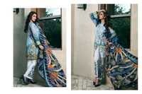 Blue Digital Printed Dress