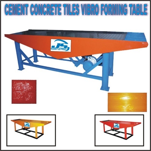 Cement Concrete Tiles Vibro Forming Table