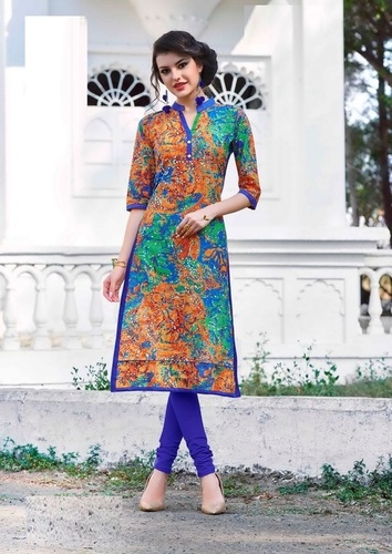 Blue Georgette Kurtis