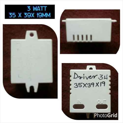 3 watts White Led Housing