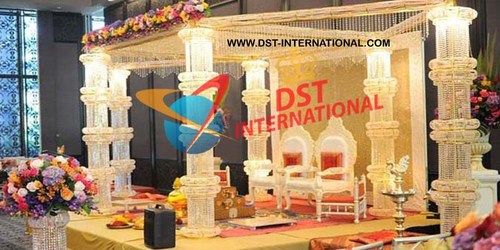 Brass Metal Crystal Mandap