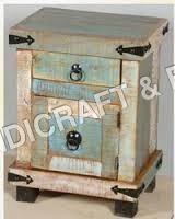 Handmade Recycled Wooden Bed Side