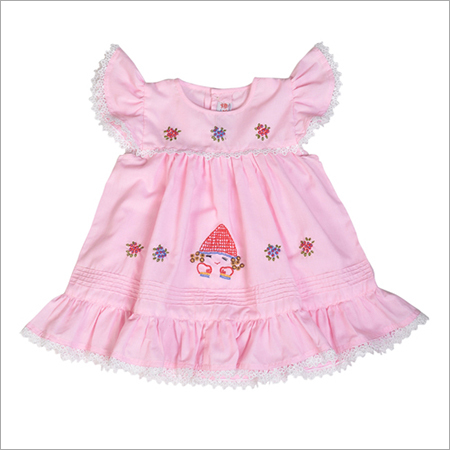 Girls Pink Frock By RED ROSES INTERNATIONAL