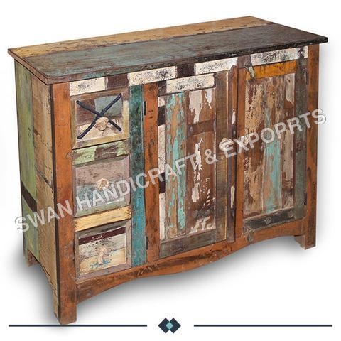 Handmade Recycled Wooden Boston Side Board