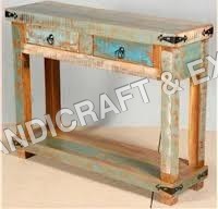 Handmade Recycled Wooden Console Table