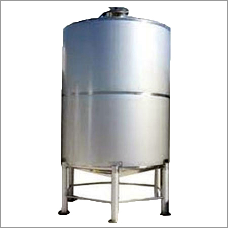 Stainless Steel Storage Tank - 5000 Liters, 2 Meters Diameter, 10 Meters Height, 5 Mm Thickness | Corrosion Resistant, Durable Build, Easy Cleaning, Hygienic Storage, Polished Finish