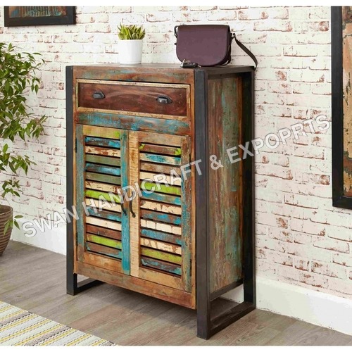 Handmade Recycled Wooden Console Table