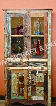 Handmade Reclaimed Wooden Teak Almira.