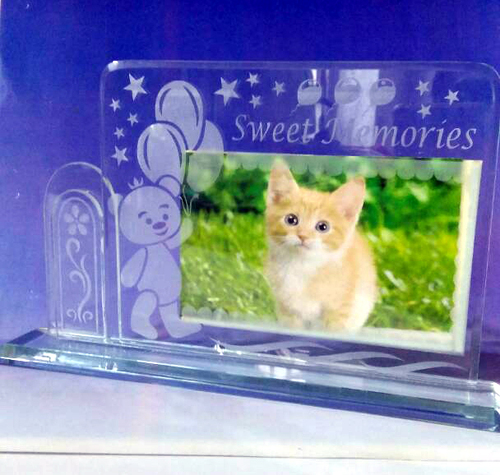 Clear Glass Photo Frame